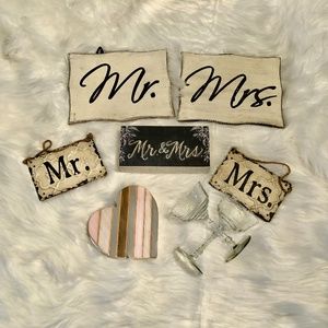 Mr. & Mrs. Wedding Decor